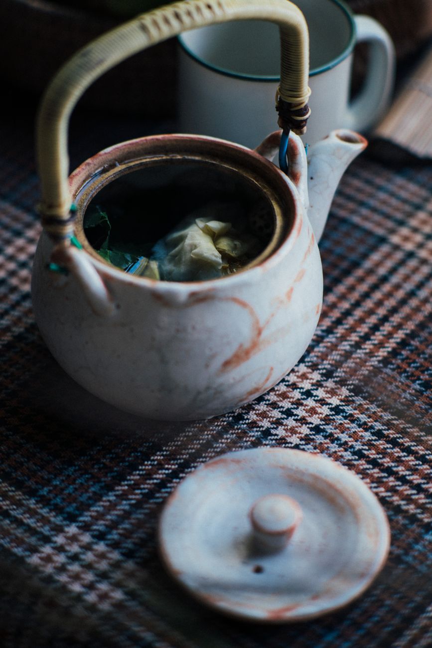 Kuro Teapot, Tide · sea-glass celadon